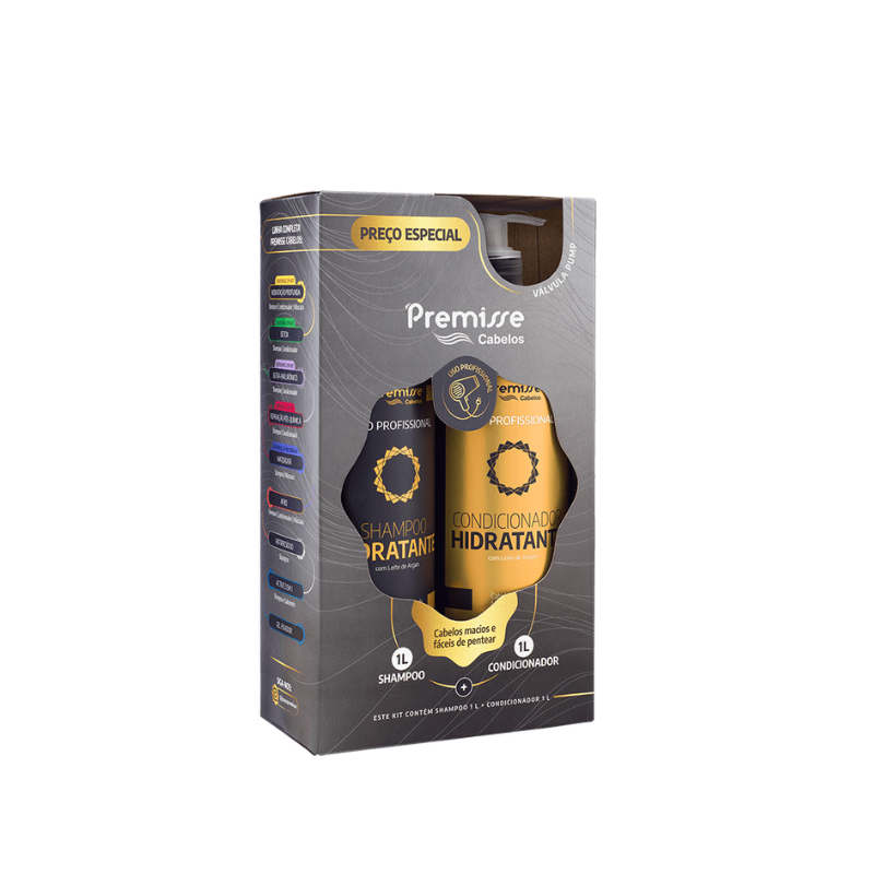 PREMISSE KIT SHAMPOO + COND. HIDRATANTE 1L