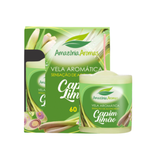 AMAZONIA VELA AROMATICA 60G CAPIM LIMAO