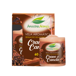 AMAZONIA VELA AROMATICA 60G CRAVO E CANELA