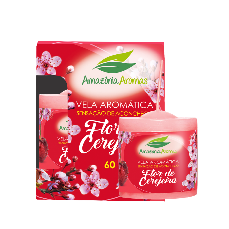 AMAZONIA VELA AROMATICA 60G FLOR DE CEREJEIRA