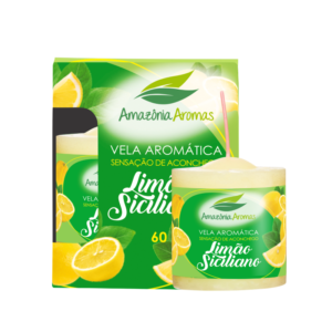 AMAZONIA VELA AROMATICA 60G LIMAO SICILIANO