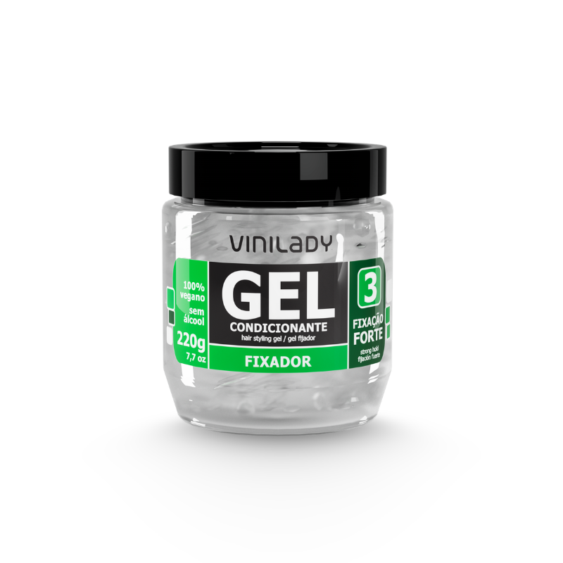 VINI LADY GEL FIXAÇÃO N3 INCOLOR 220GR