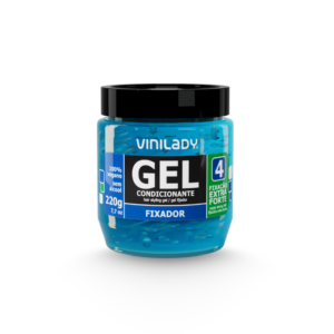VINI LADY GEL FIXAÇÃO N4 EXTRA FORTE AZUL 220GR