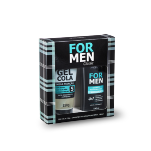 VINI LADY KIT FOR MEN CLASSIC SHAMPOO 4X1 + GEL COLA 150G