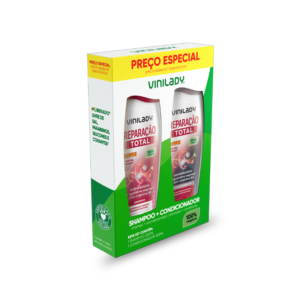 VINI LADY KIT SHAMPOO + COND. REPARAÇÃO TOTAL 325ML
