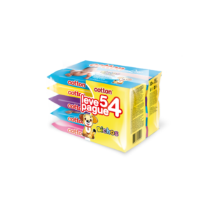 COTTON LINE TOALHAS 5X48 UN PACK PROMOCAO BICHOS