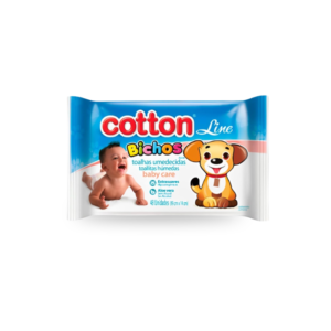 COTTON LINE TOALHAS UMEDECIDAS BICHOS C/48